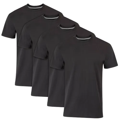 Hanes Ultimate Men's 4-Pack FreshIQ Crew T-Shirt