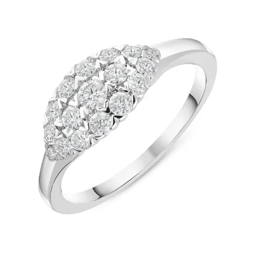 Hans D Krieger 18ct White Gold 0.50ct Diamond Marquise Ring