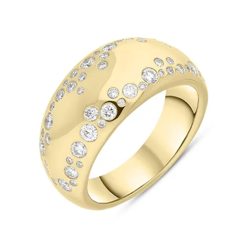 Hans D. Krieger 18ct Yellow Gold 1.12ct Diamond Band Ring