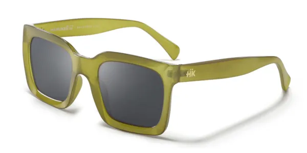 HANUKEii Hyde Polarized HK-011-03 Women's Sunglasses Green Size 52