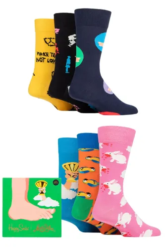 Happy Socks 6 Pair Monty Python Gift Sets Multi 4-7 Unisex