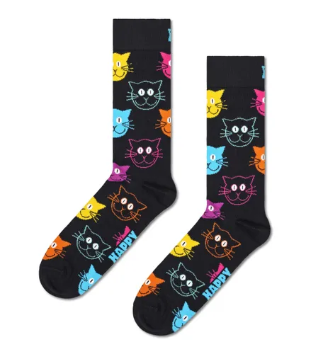 Happy Socks, Crew Socks, Cats Socks for Men and Women (UK,