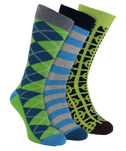 Happy Socks HS by - Mens 3 Pack Classic Structure Dress - Target (Green) Cotton