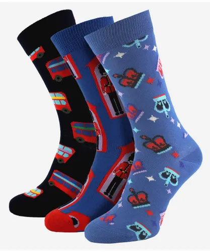 Happy Socks Mens Novelty UK Themed