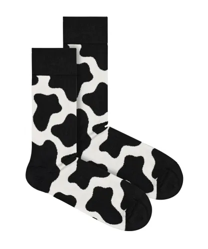 Happy Socks Unisex - Novelty Cow Design