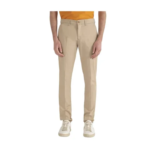 Harmont & Blaine , Stretch Chino Pants ,Brown male, Sizes: