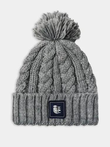 Harper & Lewis Grey Grouse Cable Knit Beanie