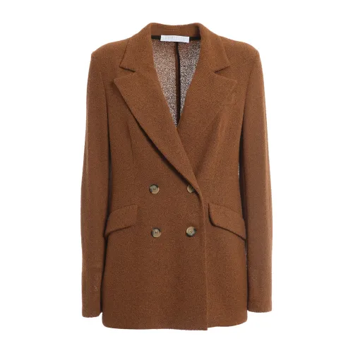 Harris Wharf London , Brown Blazer Jacket ,Brown female, Sizes: