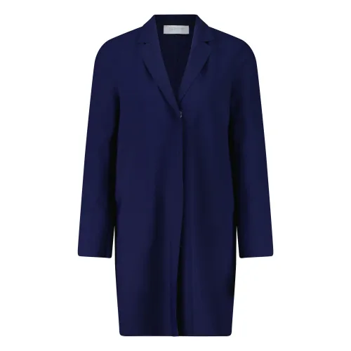 Harris Wharf London , Single-Breasted Coat ,Blue female, Sizes: