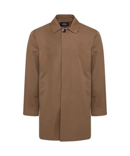 Harry Brown London Mens Mud Single Breasted Trench Coat - Camel