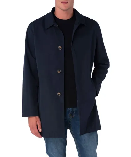 Harry Brown London Mens Navy Single Breasted Trench Coat