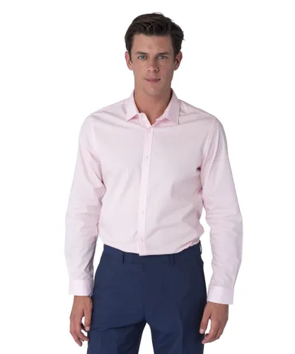 Harry Brown London Mens Theo Light Pink Cotton Shirt