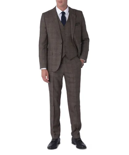 Harry Brown London Mens Tyler Check 100% Wool Suit