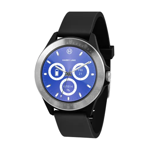 Harry Lime Fashion Smart Watch in Black with Silver Colour