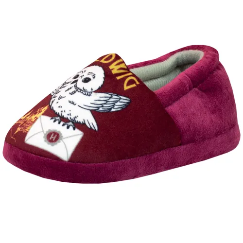 Harry Potter Girls Slippers Hedwig Red 9