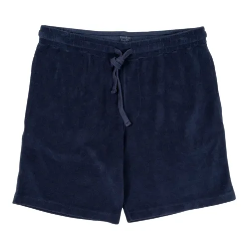Hartford , Casual Cotton Terry Bermuda Shorts ,Blue male, Sizes: