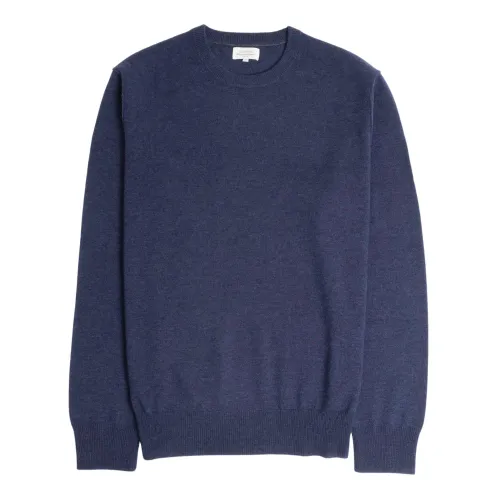 Hartford , Indigo Cashmere Crew Knit Sweater ,Blue male, Sizes: