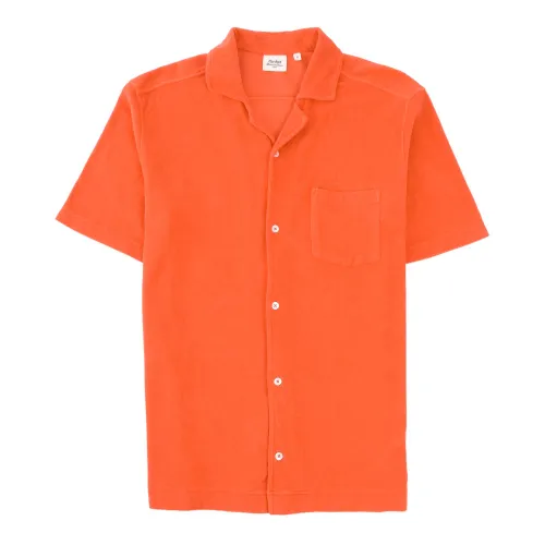 Hartford , Sponge Mens Short Sleeve Shirt ,Orange male, Sizes: