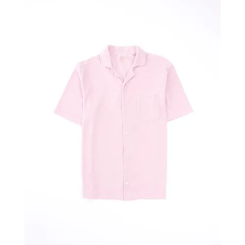 Hartford , Sponge Mens Short Sleeve Shirt ,Pink male, Sizes: