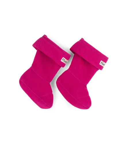 Hatley Girl's Magenta Boot Liners Ankle Socks