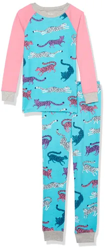 Hatley Girl's Organic Cotton Raglan Sleeve Printed Pyjama