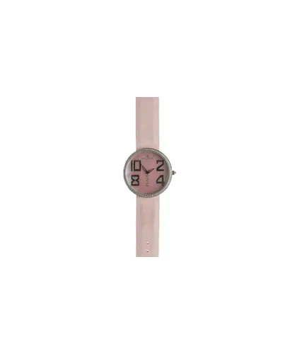 Haurex Italy Womens Plaze Pink Leather Watch - One Size