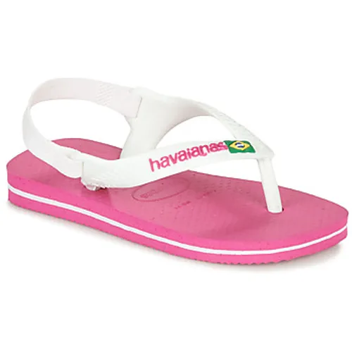 Havaianas  BABY BRASIL LOGO II  girls's Children's Flip flops / Sandals in Pink