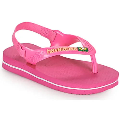 Havaianas  BABY BRASIL LOGO II  girls's Children's Flip flops / Sandals in Pink