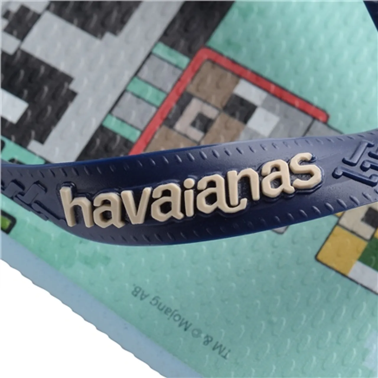 Havaianas Boys Minecraft Flip Flops - Lavender Blue - KIDS 12 (EU 31/32)