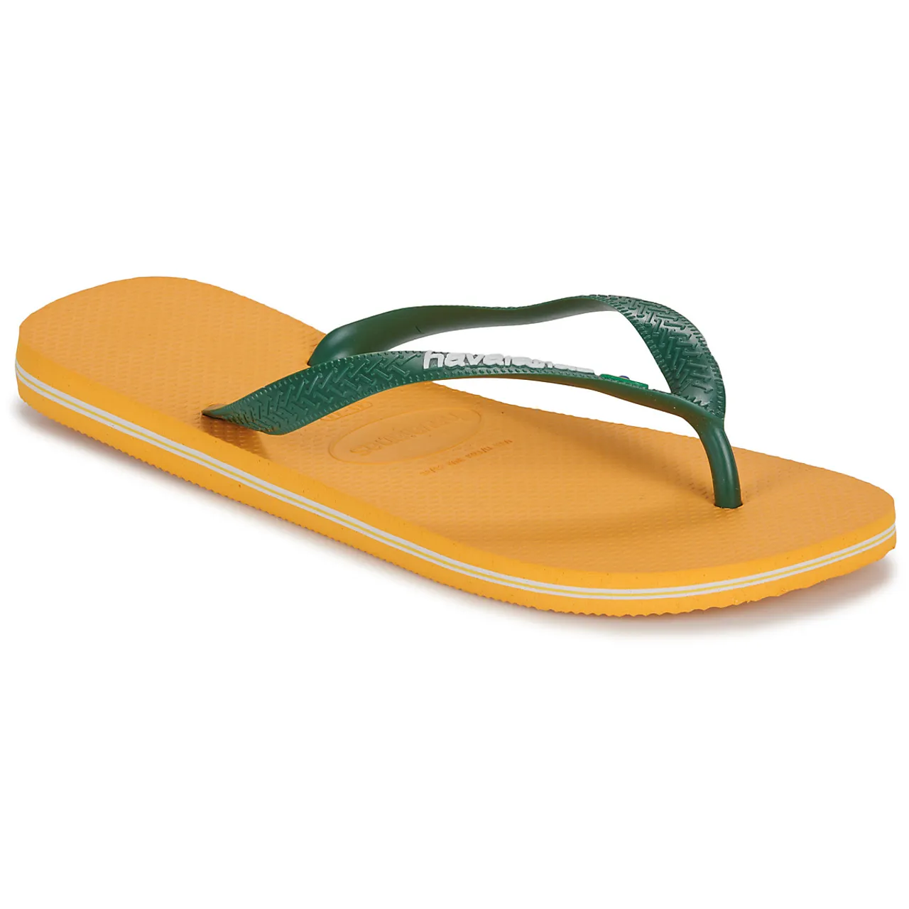 Havaianas  BRASIL LOGO  women's Flip flops / Sandals (Shoes) in Yellow