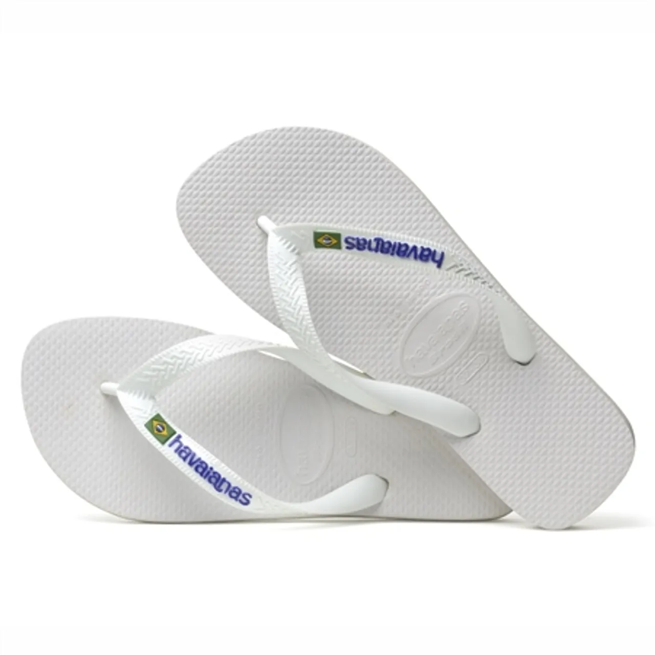 Havaianas Brazil Logo Flip Flops - White - UK 6-7 (EU 39/40)