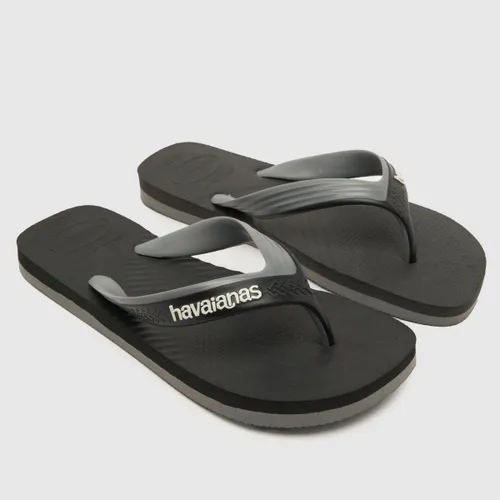 Havaianas Dual Sandals In Black & Grey