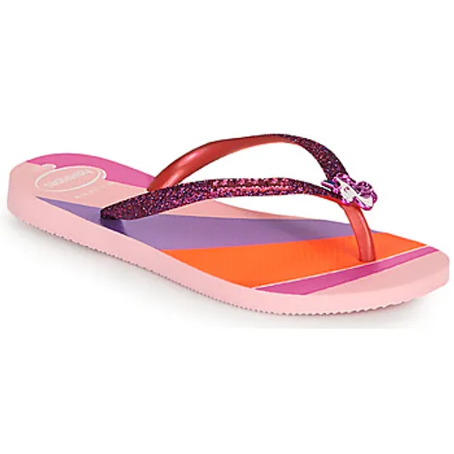 Havaianas  KIDS SLIM GLITTER II  girls's Children's Flip flops / Sandals in Pink