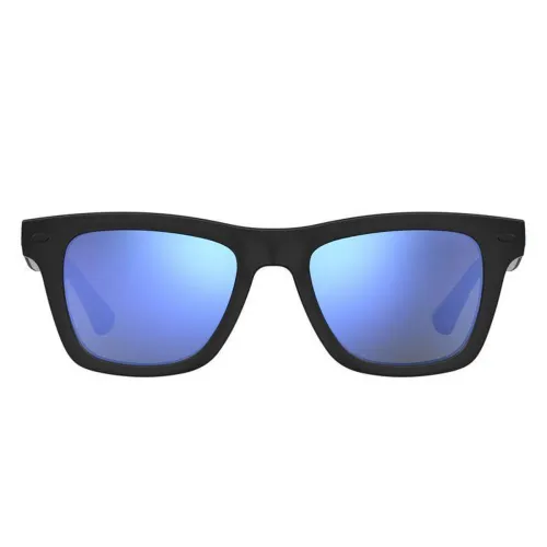 Havaianas , Rectangular Sunglasses with Mirrored Blue Lenses ,Black unisex, Sizes:
