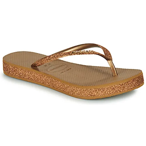 Havaianas  SLIM FLATFORM SPARKLE  women's Flip flops / Sandals (Shoes) in Gold