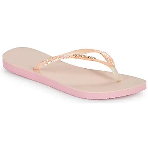 Havaianas  SLIM GLITTER FLOURISH  women's Flip flops / Sandals (Shoes) in Pink