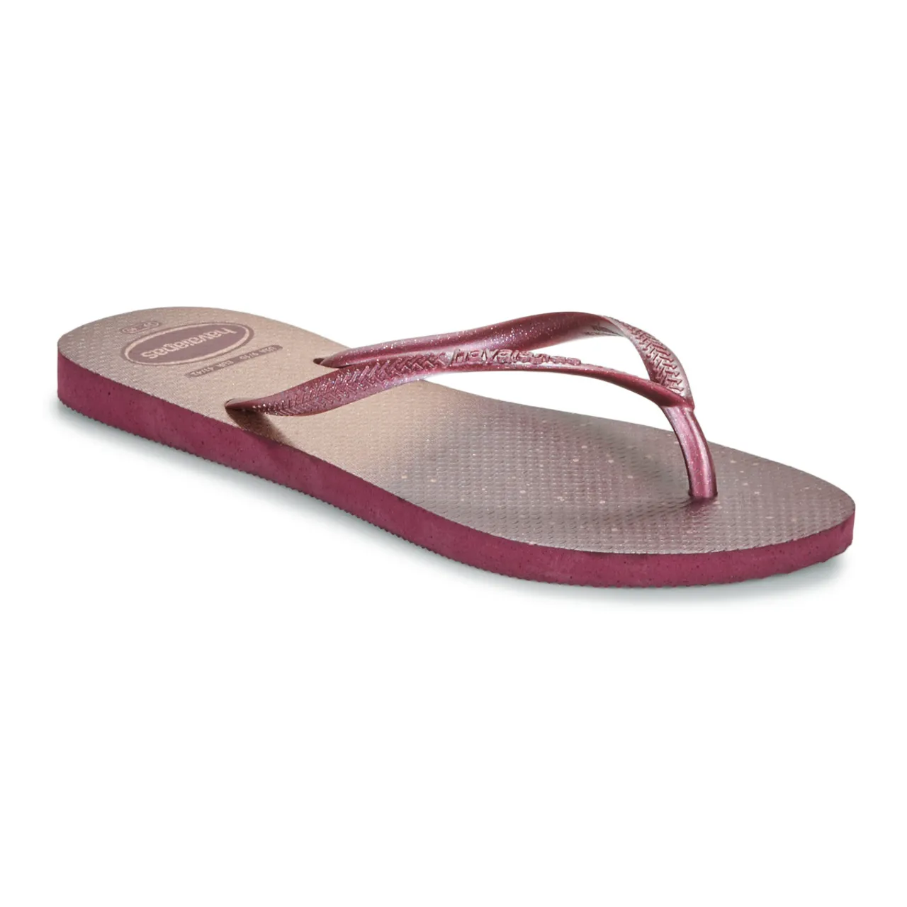 Havaianas  SLIM GLOSS  women's Flip flops / Sandals (Shoes) in Purple