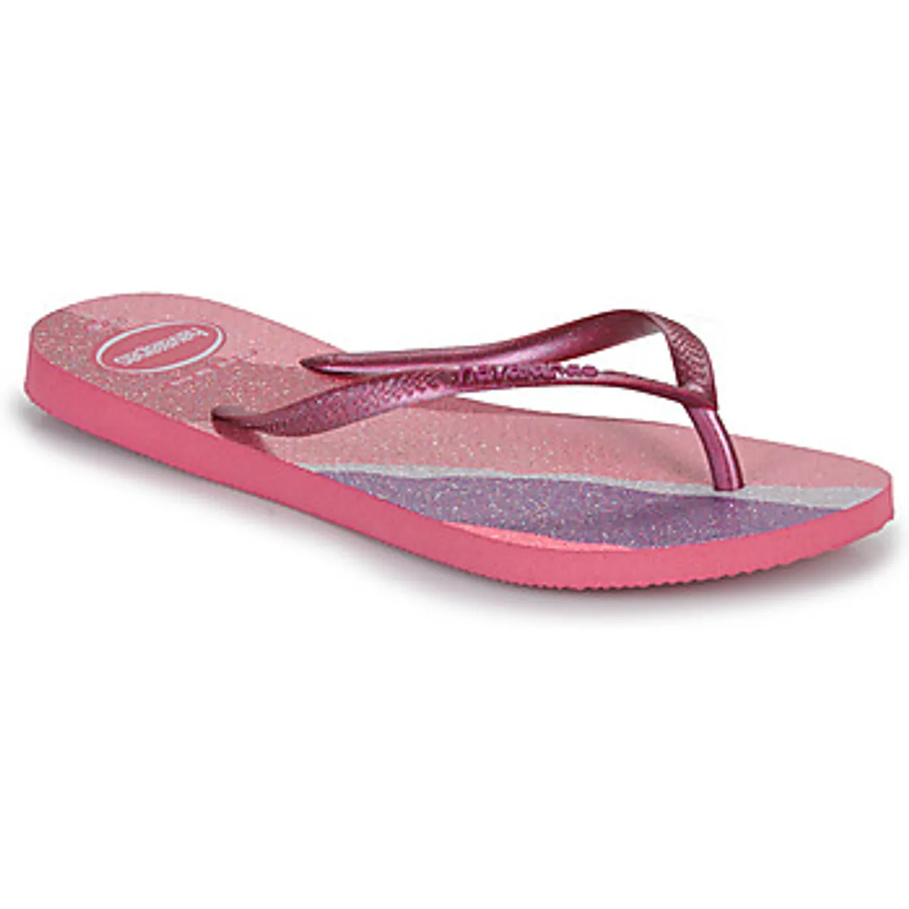 Havaianas  SLIM PALETTE GLOW  women's Flip flops / Sandals (Shoes) in Pink