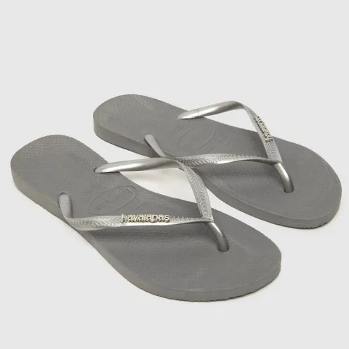 Havaianas Slim Sandals in Grey