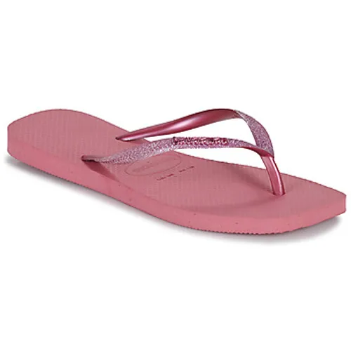 Havaianas  SLIM SQUARE GLITTER  women's Flip flops / Sandals (Shoes) in Pink