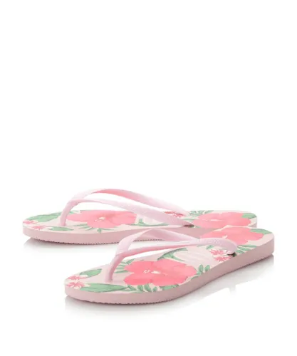 Havaianas Womens Ladies - Slim Floral Print Flip Flop - Pink