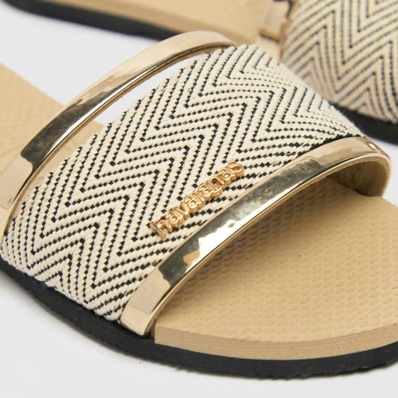Havaianas You Trancoso Slide Sandals In Gold