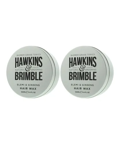 Hawkins & Brimble Mens Elemi & Ginseng Hair Wax 100ml x 2 - One Size