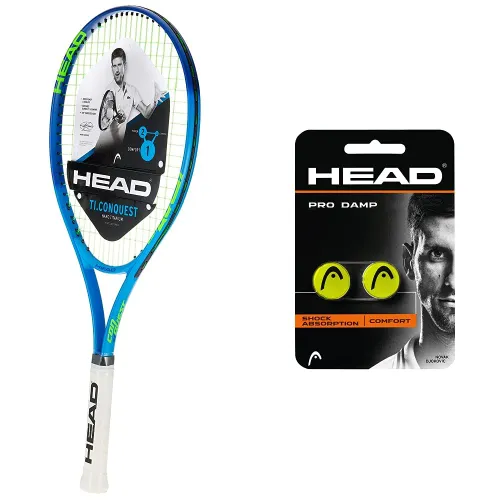 HEADHEAD Ti. Conquest Tennis Racket - Pre-Strung Head Light