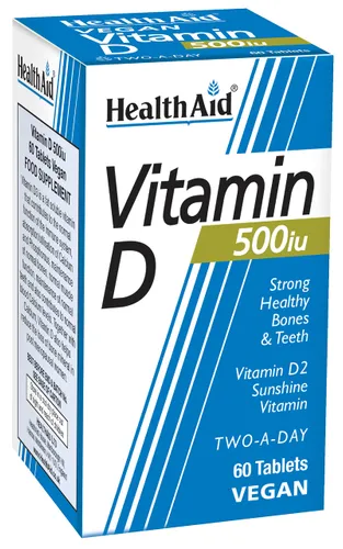 HealthAid Vitamin D 500iu Tablets