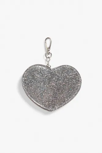 Heart shaped case with clasp - Silver
