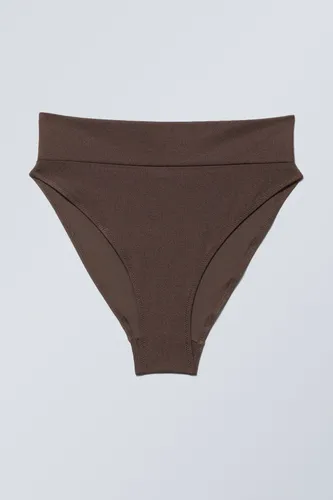 Heat High Waist Bikini Bottoms - Brown