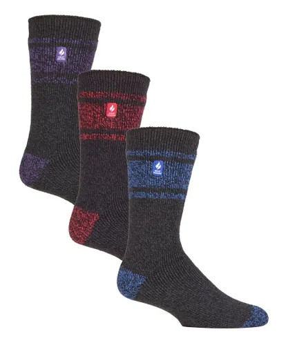 Heat Holders - 3 Pack Multipack Mens Insulated Thermal Socks for Winter - Dublin - Multicolour