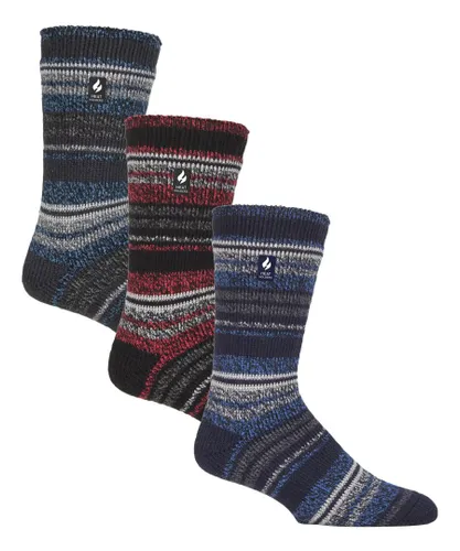 Heat Holders - 3 Pack Multipack Mens Insulated Thermal Socks for Winter - Milan - Multicolour