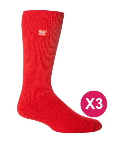 Heat Holders - 3 Pack Multipack Mens Insulated Thermal Socks for Winter - Red